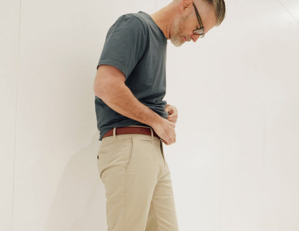 Chino belt styles, mens dress belts, How to wear a belt with chinos